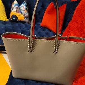 Authentic Christian Louboutin Cabata east west leather tote bag